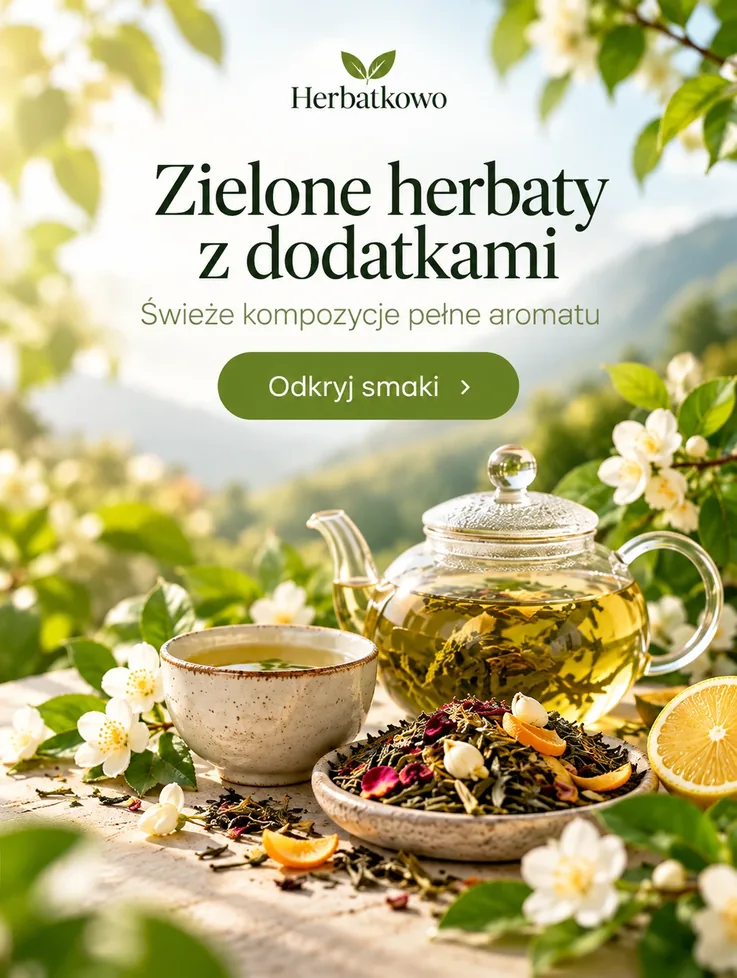 Zielone herbaty z dodatkami