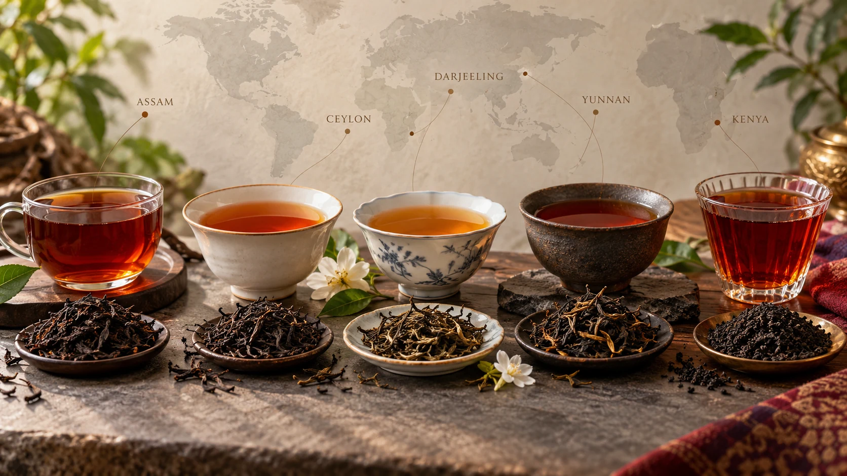 Jaką czarną herbatę wybrać? Assam, Ceylon, Darjeeling, Yunnan czy Kenia