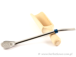 Bombilla nierdzewna Liza Blue 19,5 cm