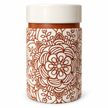 Puszka na herbatę Mandala 150 g - kremowa