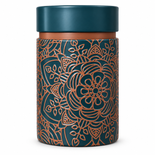 Puszka na herbatę Mandala 150 g - brązowa